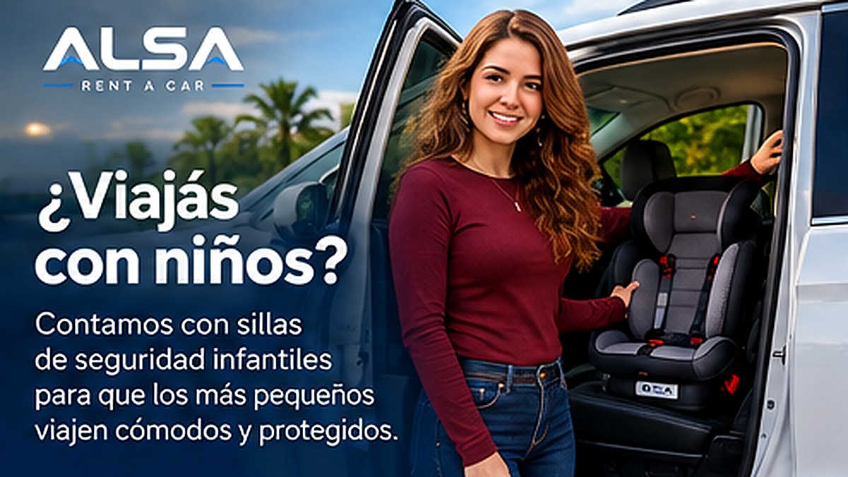 Viajar con niños en auto: cómo sumar una silla infantil a tu alquiler